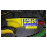 Assorted Hand tools with Caulk buddy