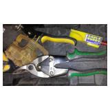 Assorted Hand tools with Caulk buddy