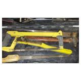 Assorted Hand tools with Caulk buddy
