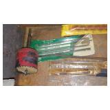 Hole saw bits with assorted drill bits in Toolbox.