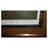Framed Harry F Tepker, Numbered Print.