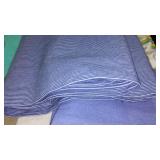 Flannel, Velour, Denim, Ribbed Knit, Twill Fabric Remnants in Covered tote.