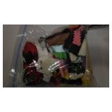 Covered tote of Sewing Notions.