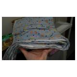 Flannel, Cotton and More Remnant Material in Covered Tote