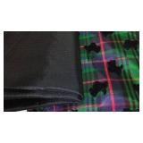 Flannel, Cotton and More Remnant Material in Covered Tote