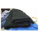 Flannel, Fleece, Rib Knit, Fabric Remnants in Covered Tote.