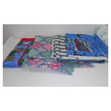 Cotton, Fleece, Flannel Fabric Remnants in Covered tote.