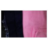 Rib Knit, Cotton, Flannel Fabric Remnants in. Covered tote.