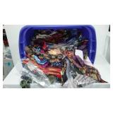 Ties (Dozens) in Sterilite 73 qt Covered tote.