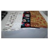 Cotton, Jersey, Elvis Fabric Remnants in Covered tote.