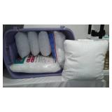 Pillow Forms in Covered Tote.
