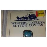 Western Express Button Covers.