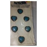 Western Express Button Covers.