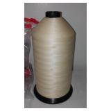 Avis 12,000 yds Natural Color and Small Spools Of Yellow, Pink, Red, Tan Tread.