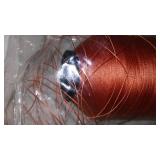 Brown Threads, With embroidery thread.