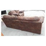 Micro Suede Matching Loveseat and Sofa