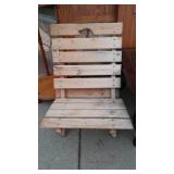 Eclectic Wood Lot, 5-teir Shelf, Adirondack Style chair, Accent table and More.