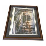 Terry Redlin "Homeward Bound" Christmas 1988 Print