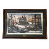 Terry Redlin "Homeward Bound" Christmas 1988 Print