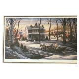 Terry Redlin "Homeward Bound" Christmas 1988 Print