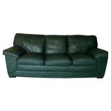 Beautiful Alpine Green Sofa, Made in Italy