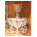 Lot of Clear Glasses / Parfait, Wine and More