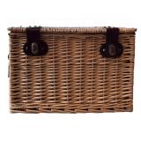 Fun Eddie Bauer Picknick / Willow Picnic Basket Including Cups, Plates, Napkins and More