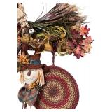 Fall Decor Including Scarecrow, Faux Berries, Hat and More