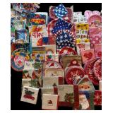 Large Lot of Every Occasions Party Supplies including, Christmas. Easter, Fall, Spring and More