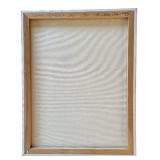 Abstract Paining Mixed Media Print on Canvas Neutral Colors