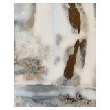 Abstract Paining Mixed Media Print on Canvas Neutral Colors