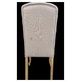 Lovely Detailed Gray Accent Chair