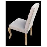 Lovely Detailed Gray Accent Chair