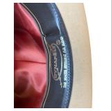 Three Beautiful Black, Cranberry and Cream Hats by Justin Taylor and Dynafelt Cattlemen