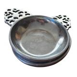 Vintage Pewter by Pewtarex including One Plate and Four Porridge Bowls