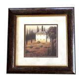 Two Framed Italian Scene Prints "Tuscany Evening" by James Wiens