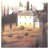 Two Framed Italian Scene Prints "Tuscany Evening" by James Wiens