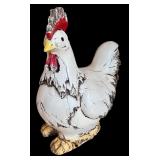Three Adorable Decorative Chicken Figurines
