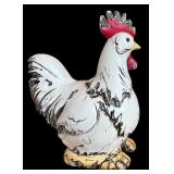 Three Adorable Decorative Chicken Figurines