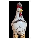 Three Adorable Decorative Chicken Figurines