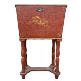 Mid-20th Century English Style Sewing Cabinet