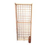 Wooden Floor Wine Rack and Vases and Decor