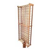 Wooden Floor Wine Rack and Vases and Decor