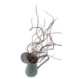 Wooden Floor Wine Rack and Vases and Decor