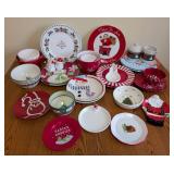 Large Variety of Ceramic Christmas Plates