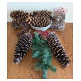 Large Holiday Pinecones
