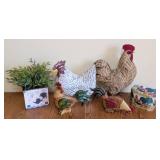 Assorted Decorative Roosters