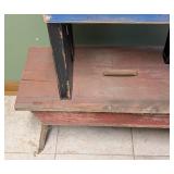 Pair of Painted Vintage Wood Stools