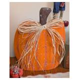 Decorative Fall Pumpkins and Signs
