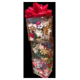 Large Christmas Lot of Boxes, Bags, Decor, Ribbons, Wrapping Pater and More